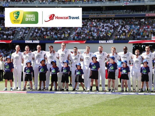Official 150th Anniversary Test 2027 ticket packages with Howzat Travel. Watch Australia v England cricket image