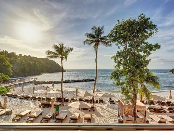 Royalton Saint Lucia hotel beach view